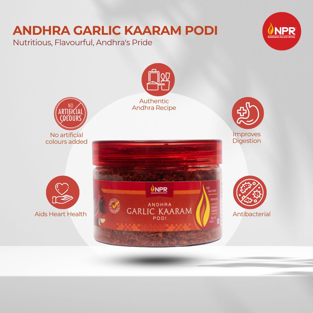Garlic Kaaram - Fiery, Garlicky, irresistible Podi
