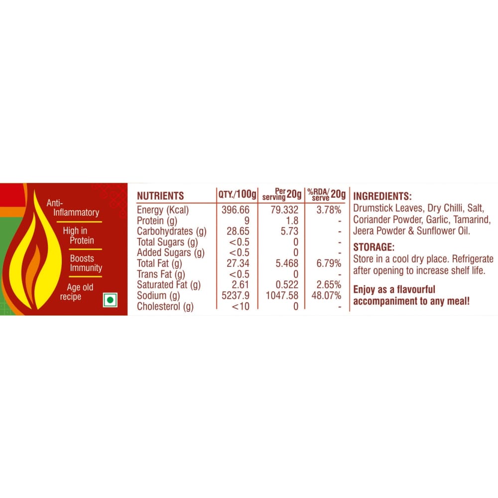 Munagaku Podi - Superfood Moringa Podi